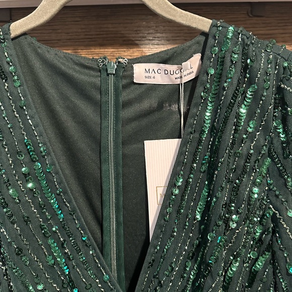 Mac Duggal Elegant Green Sequin Dress - Picture 5 of 7